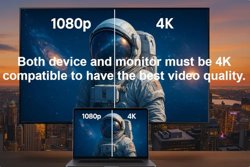 Vista 3 de Adaptador Kyper® 4K Mini DisplayPort a HDMI 4K @30Hz (1 unidad)