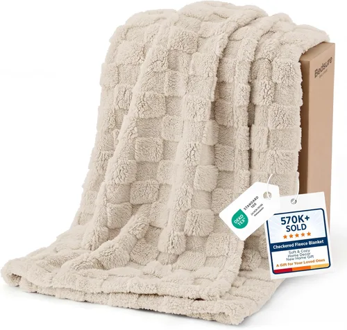 Vista 43 de Bedsure GentleSoft - Manta verde salvia para sofá, manta de forro polar a cuadros, regalos de Navidad para mujeres, hombres y niñas, bonita manta
