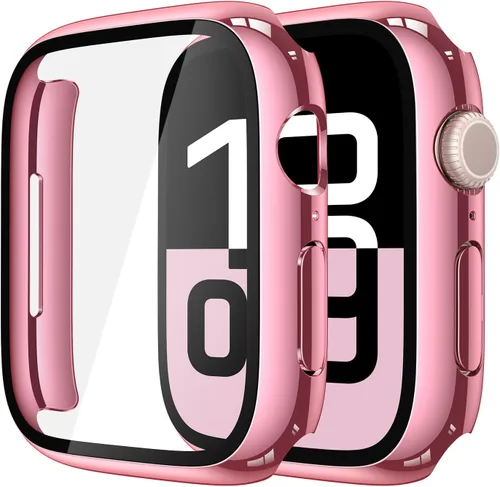 Vista 62 de Misxi Juego de 2 Fundas de Vidrio Templado Compatibles con Apple Watch Series 3 y Series 2 de 1.496 Pulgadas, Protector de Pantalla de Policarbonato