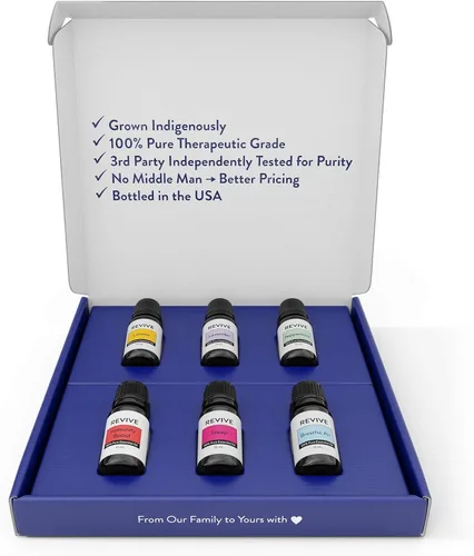 Vista 2 de Kits de aromaterapia de Revive Essential Oils – 100% puro grado terapéutico, difusor, masaje, aromaterapia (kit básico)