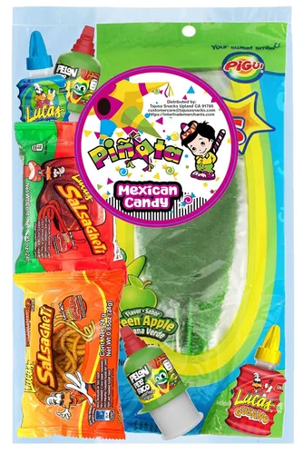 Vista 10 de Caja de dulces mexicanos de piñata (Lucas Mix (22.5 onzas) (18 piezas)