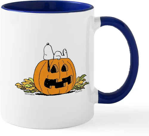 Vista 82 de CafePress Sincere Pumpkin Patch Mug Taza de café de cerámica de 11 oz (11.0 fl oz)