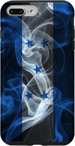 Vista 12 de iPhone 16 Smoky Honduras Flag - Funda de orgullo hondureño estilo humo