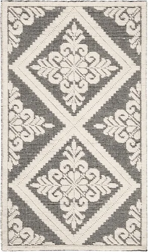 Vista 45 de SAFAVIEH Vermont Collection - Alfombra decorativa de 2 pies 3 pulgadas x 4 pies, color marfil, lana hecha a mano, ideal para zonas de alto tráfico