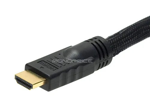 Vista 2 de Monoprice Cable de video - 6 pies - Negro Adaptador HDMI a DVI de alta velocidad 24AWG CL2 con cubierta de red