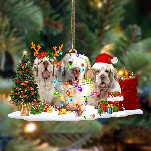 Vista 125 de Nazenti Adorno de Navidad personalizado con amigos Affenpinscher – Adorno de perro personalizado para amantes de las mascotas, acrílico plano