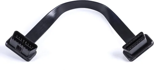 Vista 4 de Cable de diagnóstico de extensión de cinta OBD 2 OBD ii de perfil bajo macho a hembra 16 pines completamente conectado para lector de código