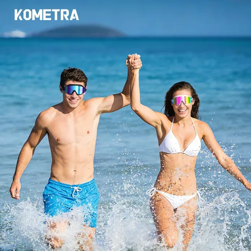 Vista 6 de Paquete de 2 gafas de natación para adultos, sin marco, antivaho con protección UV, gafas de natación con visión clara para hombres y mujeres