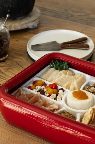 Vista 6 de Fancy Panz Bandeja de charcutería - Bandeja de 9 compartimentos
