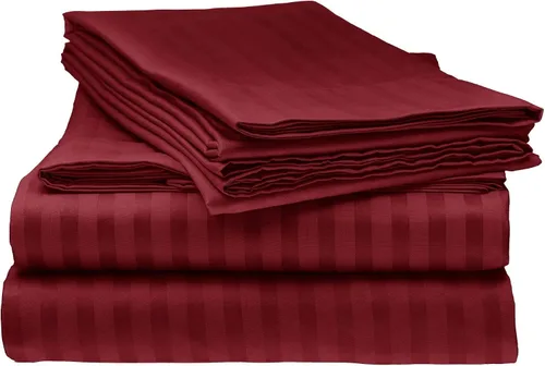 Vista 25 de laxlinen Super Suave Calidad 4 Pcs Hoja de cama Set (+ 30 inch) bolsillo extra profundo