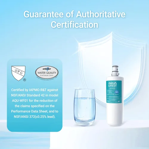 Vista 2 de AQUACREST 3US-AF01 filtro de agua para debajo del fregadero, repuesto para filtro de agua estándar 3US-AF01, 3US-AS01, Aqua-Pure AP Easy C-CS-FF
