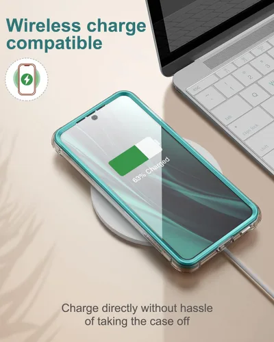 Vista 7 de SURITCH Funda transparente para Samsung Galaxy S21+ Plus de 6.7 pulgadas (solo protector de pantalla), [protector de pantalla integrado] carcasa