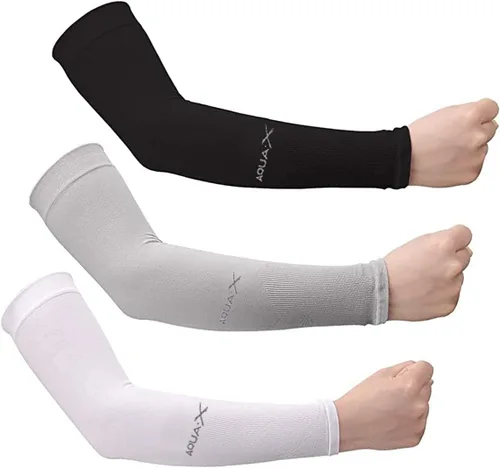 Vista 7 de Bacophy 3/6 pares de mangas refrescantes con protección UV para mujeres y hombres, cubierta de brazo UPF 50