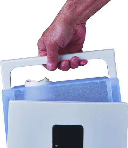 Vista 7 de Lasko Humidificador de niebla caliente y fría UH300 con humidistato y temporizador, silencioso, relajante, humidificador ultrasónico de doble niebla