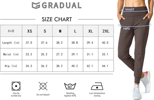 Vista 6 de G Gradual Pantalones deportivos de yoga de cintura alta para mujer con bolsillos, leggings sueltos para mujer, entrenamiento, atletismo, descanso