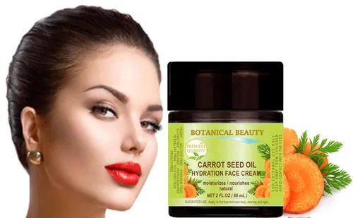 Vista 4 de Botanical Beauty CREMA FACIAL HIDRATACIÓN DE ACEITE DE SEMILLAS DE ZANAHORIA PARA PIELES NORMALES, SECAS Y SENSIBLES. Protección contra la sequedad.