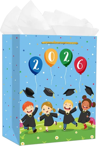 Vista 11 de PETCEE Bolsa de regalo de graduación para enfermeras, bolsa de regalo de felicitaciones para enfermeras con papel de seda para ella, regalos