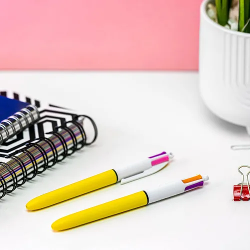 Vista 8 de BIC Bolígrafos Sun de 4 colores - Caja de 12