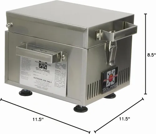Vista 6 de Solaire SOL-IR8A Anywhere Mini Parrilla de gas propano infrarrojo personal, acero inoxidable
