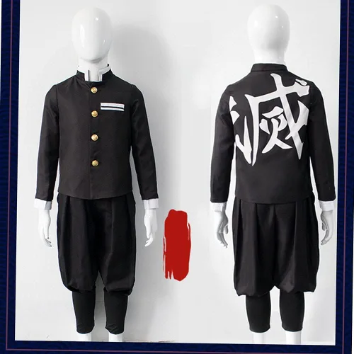Vista 3 de Okazaki Tanjiro - Disfraz de anime kimono, uniforme de Halloween, capa