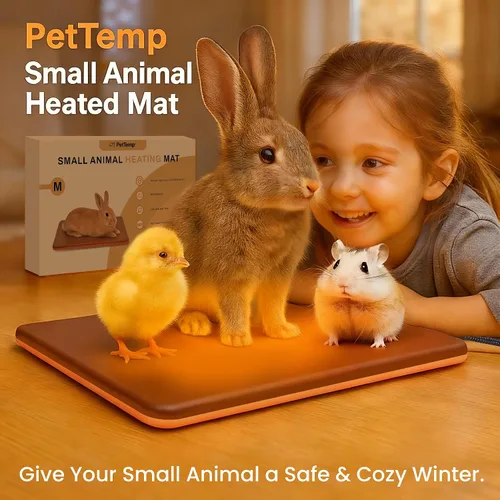 Vista 2 de Almohadilla térmica para animales pequeños, cama para animales pequeños, almohadilla térmica térmica de invierno para exteriores e interiores