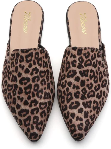 Vista 2 de Tliocow - Mocasines para mujer, sin talón y fáciles de poner, con punta puntiaguda, zapatos planos