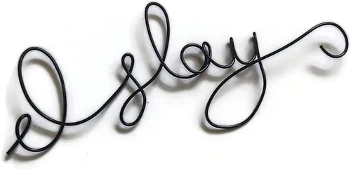 Vista 4 de Letrero artístico de pared con texto en inglés "I Slay Wire para pared de baño, dormitorio, sala de diva de 8 x 3 pulgadas (cobre)