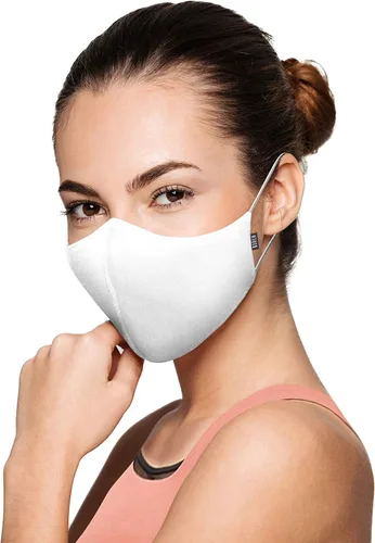 Vista 7 de Bloch Mascarilla facial reutilizable suave y elástica (paquete de 3)
