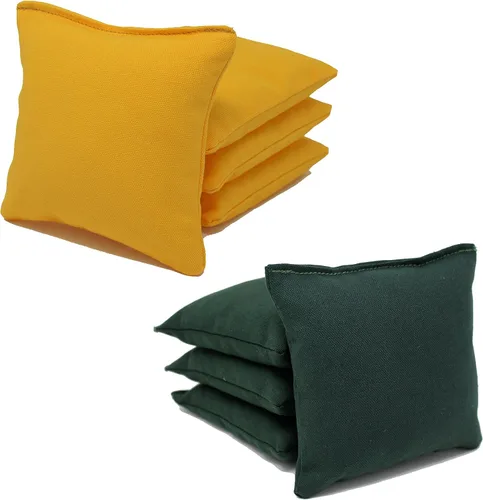 Vista 30 de Bolsas de cornhole con regulación ACA de Donkey Sports (personalizable) Juego de 8. Relleno de maíz.