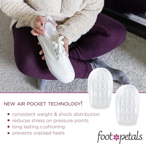 Vista 2 de Foot Petals Tacones para evitar que se agrieten los talones, estabilizan los talones en los tacones cerrados de la espalda, los zapatos de tacón