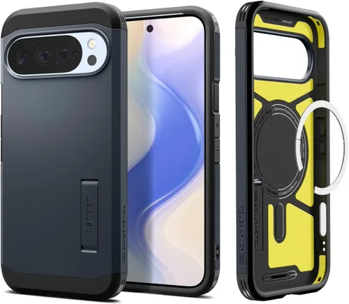 Vista 10 de Spigen Funda para Pixel 9a, Tough Armor (Ai) MagFit (2025) [Compatible con accesorios MagSafe] - Negro