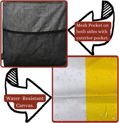 Vista 425 de NGIL Bolsa de comestibles reutilizable extra grande plegable de gran tamaño para comestibles, almacenamiento, picnic, playa, Estampado