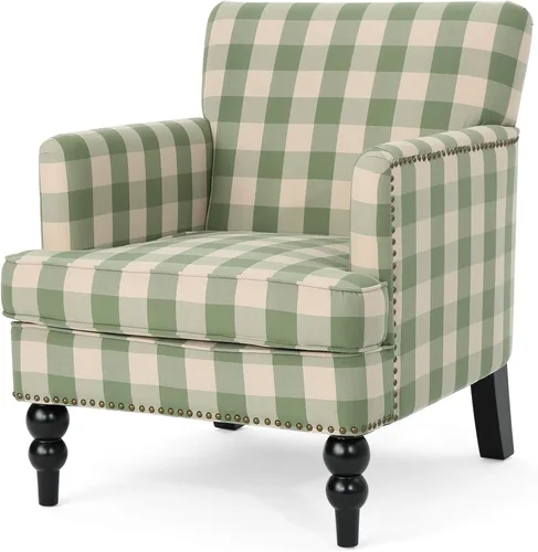Vista 15 de Christopher Knight Home Eve Modern - Silla tapizada de madera, silla decorativa para sala de estar, silla de lectura cómoda para dormitorio, sillón