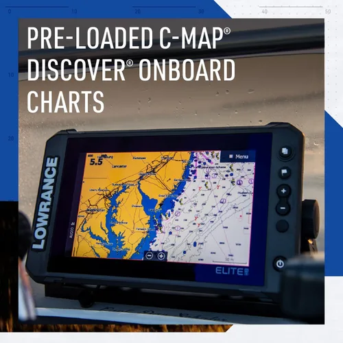 Vista 6 de Lowrance Elite FS Fishfinder/Chartplotter, disponible con y sin transductor