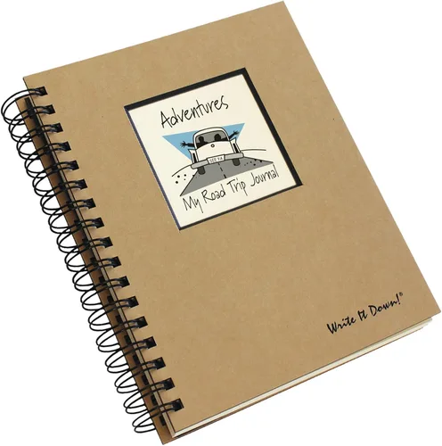 Vista 3 de Write it Down Series by Journals Unlimited, Guided Journal, Adventures, My Road Trip Journal, tamaño completo de 7.5 x 9 pulgadas, tapa dura
