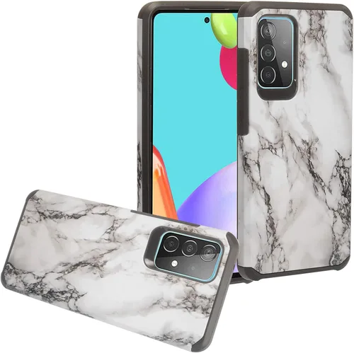 Vista 15 de Para Samsung Galaxy A52 5G (SM-A526) - Funda para teléfono con imagen - AD1 mármol negro Mármol negro AD1