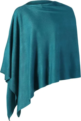 Vista 39 de Fomolom Ponchos para mujer, versátil, ligero, tejido sólido, chal envolvente, bufanda, accesorios para mujer