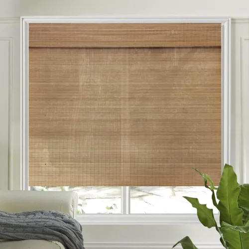 Vista 11 de LETAU - Cortinas de madera para ventanas con cenefa, filtran la luz
