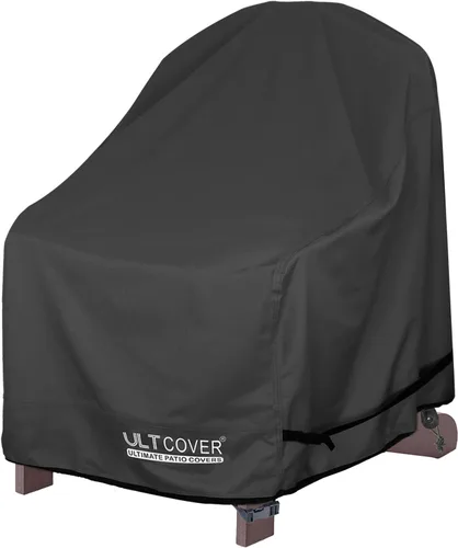 Vista 9 de ULTCOVER Funda impermeable para silla de patio – Funda para silla de césped individual para asiento profundo para exteriores que se adapta a hasta