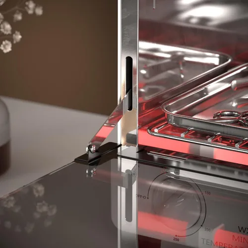 Vista 7 de Esterilizador para herramientas de uñas, caja de limpieza seca multifuncional de alta temperatura de 12L de acero inoxidable con control