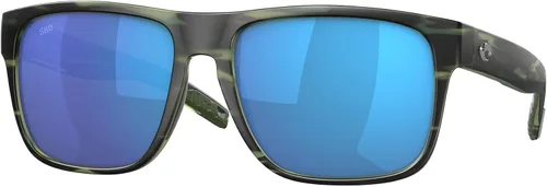 Vista 15 de Costa Man - Gafas de sol con montura negra mate, lentes de espejo verde, 2.323 in