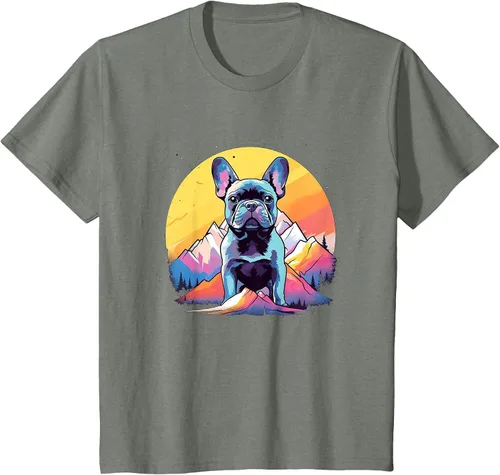 Vista 19 de French Bulldog Dog Men Women Kids T-Shirt Asphalt Grey
