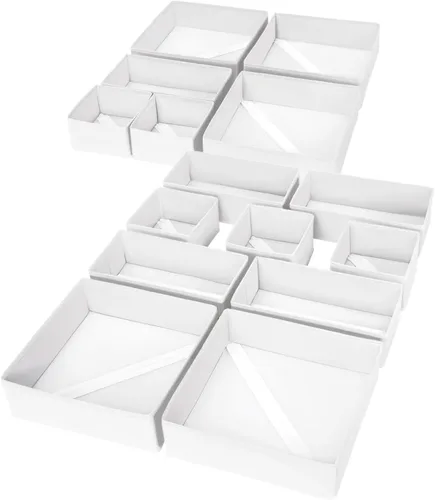 Vista 38 de DIMJ Organizador de cajones para ropa, paquete de 6 unidades, organizadores plegables para bebé, organizador de almacenamiento y cómoda