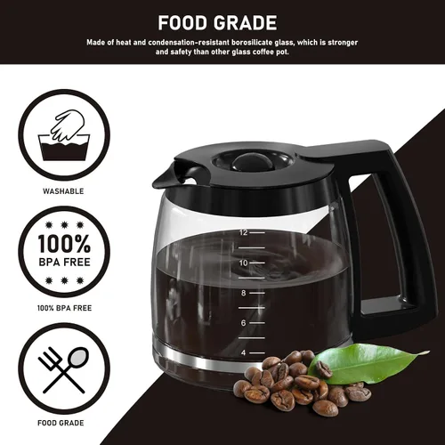 Vista 9 de Repuesto de cafetera de 12 tazas compatible con los modelos Cuisinart SS-12, SS-15, SS-16, DCC-1100BK, DCC-1200, DCC-2650, CHW-12P1, DGB-400