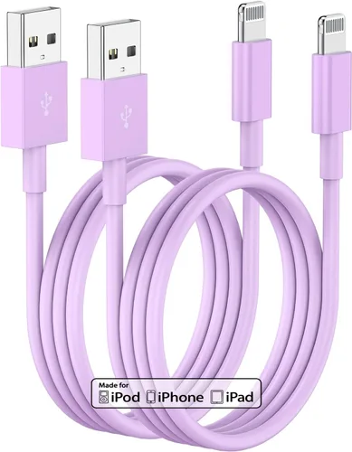 Vista 9 de Cargador de iPhone de 3 pies, cable de carga USB A a Lightning, cable Lightning original de 3 pies a USB, cable de carga de iPhone de 3 pies