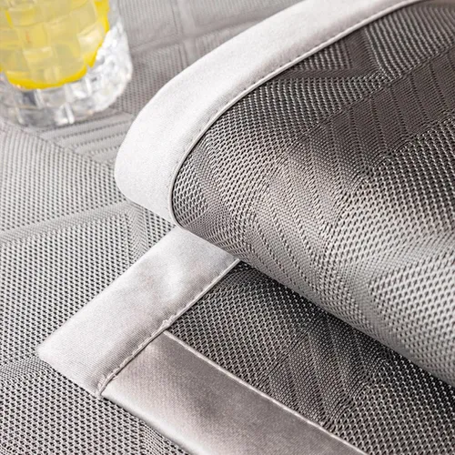 Vista 7 de Funda de sofá fresca de verano, fundas antideslizantes de seda de hielo, fundas de sofá esquineras transpirables y refrescantes, protector de Azul