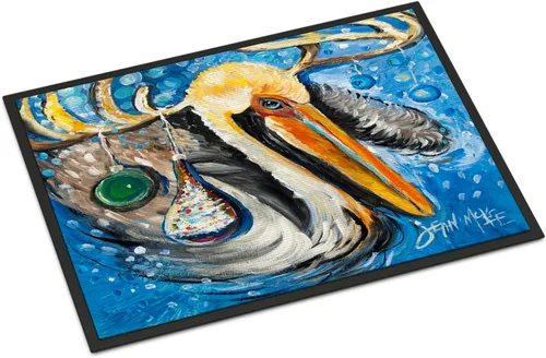 Vista 13 de Caroline's Treasures JMK1017JMAT - Tapete de caza de rana garza azul, 24 x 36 pulgadas, tapete para puerta delantera, interior y exterior