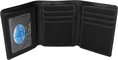 Vista 3 de Siskiyou Sports Leather Tri-fold Wallet & Valet Key Chain