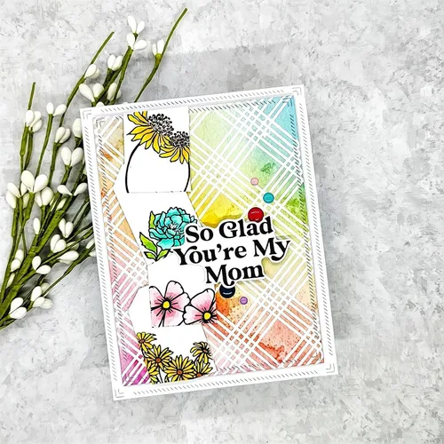 Vista 5 de Juego de sellos y troqueles transparentes para hacer tarjetas, plantillas de corte para álbumes de recortes, álbum de fotos, papel decorativo