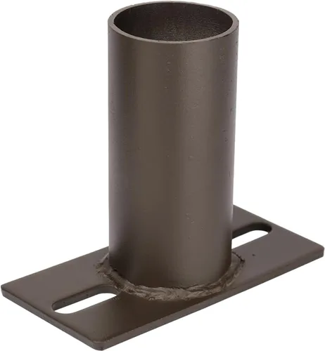 Vista 20 de Adaptador de espiga horizontal cuadrado de 180 grados con 2 brazos para poste cuadrado de 4 pulgadas, 2 soportes de montaje horizontales más gruesos